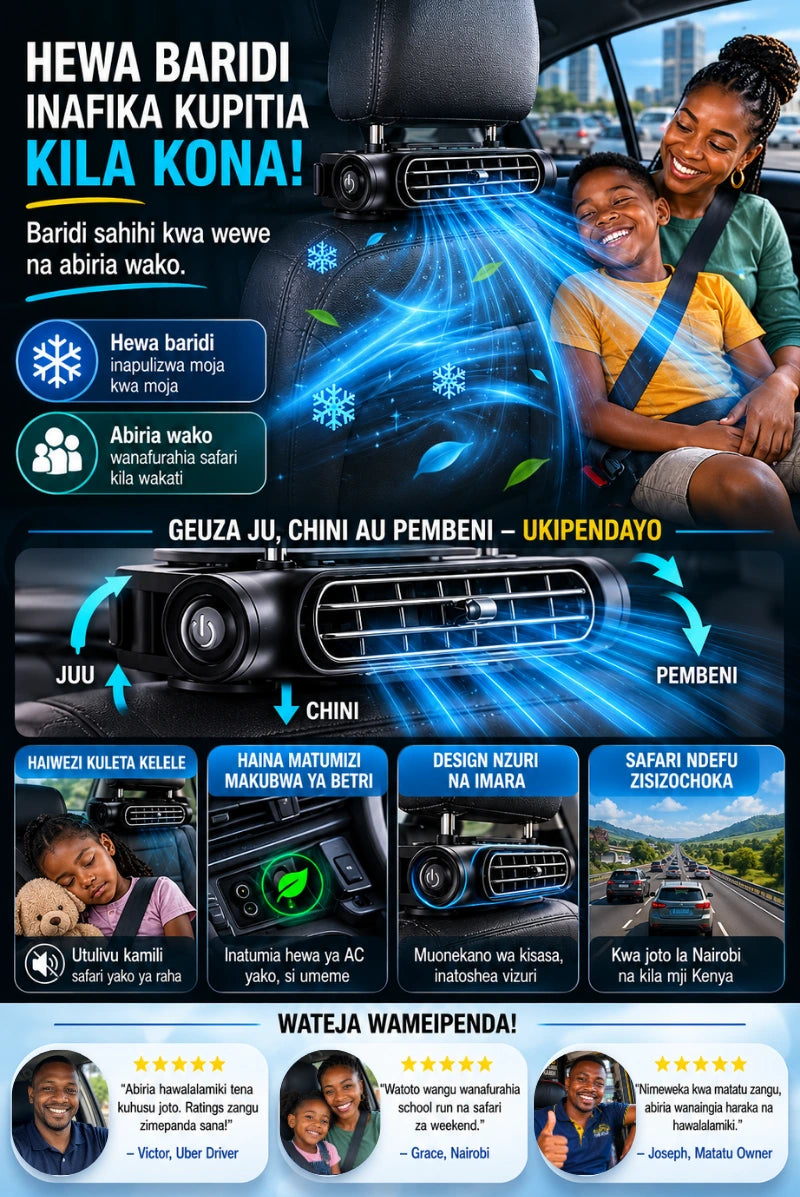 CoolRide™ Headrest Air Booster