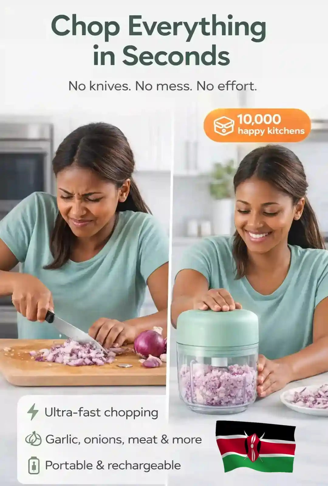 Chop Mboga kwa Sekunde – No Knife, No Mess, No Stress